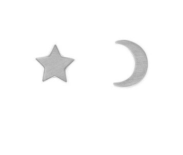 Stud Earrings Star/Moon