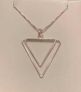 Double Triangle Necklace sterling Toronto