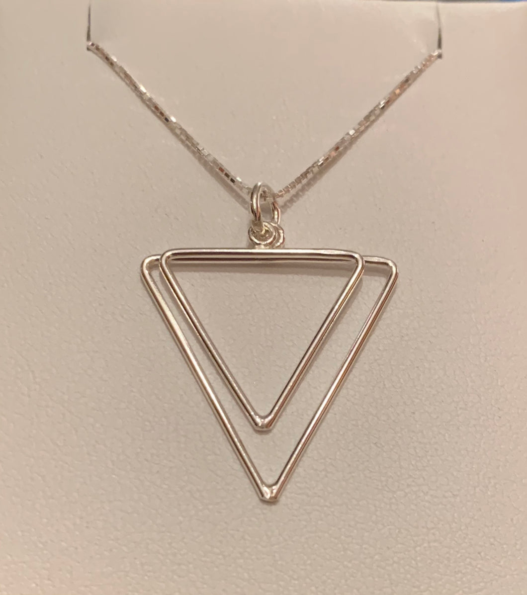 Double Triangle Necklace sterling Toronto