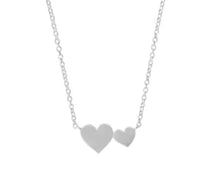 Load image into Gallery viewer, Heart Necklace - sterling silver matte finish
