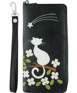 Cat Long Wallet - assorted colours