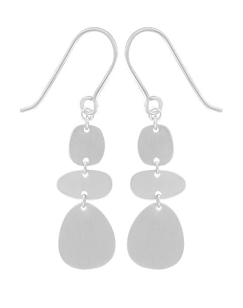Three Shapes Earrings - Sterling Silver