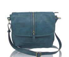 Load image into Gallery viewer, Rita Messenger Bag - mustard / navy / teal / black
