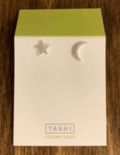 Load image into Gallery viewer, Stud Earrings Star/Moon
