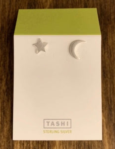 Stud Earrings Star/Moon