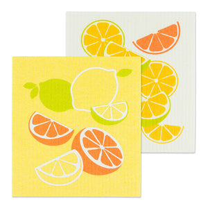 Citrus Swedish Dishcloths set/2