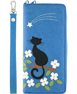 Cat Long Wallet - assorted colours