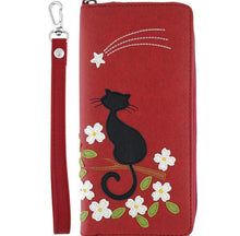 Load image into Gallery viewer, Cat Long Wallet - assorted colours
