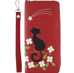 Cat Long Wallet - assorted colours