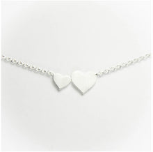 Load image into Gallery viewer, Heart Necklace - sterling silver matte finish
