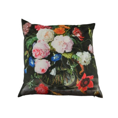 Victorian Flower Velvet Cushion