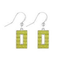 Load image into Gallery viewer, Rosa Rectangle Earrings - Blue or Lime
