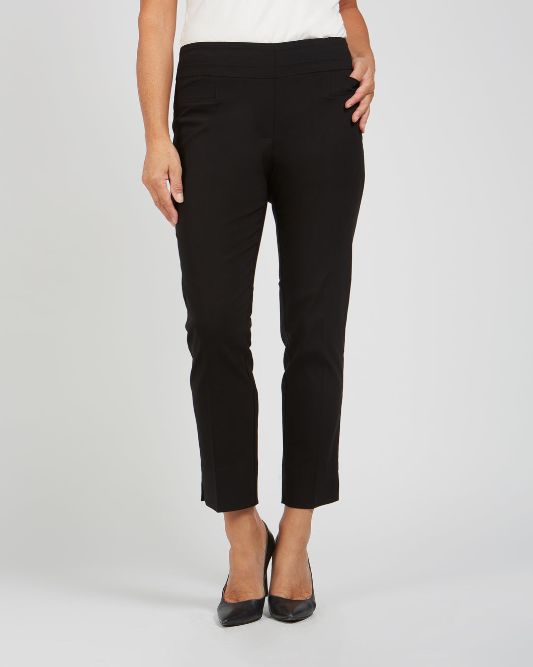 Cigarette Ankle Pant - Black (Renuar)