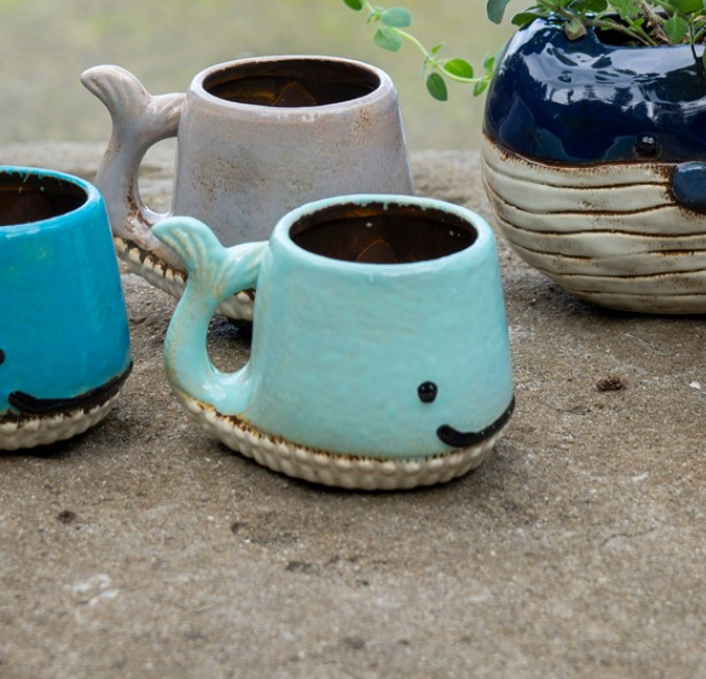 Whale Mug -Aqua