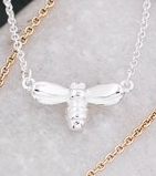 Queen Bee Necklace - Silver