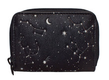 Load image into Gallery viewer, night sky change purse - black
