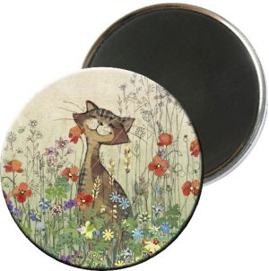 Cat in Poppy Field Magnet