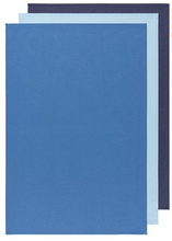 Load image into Gallery viewer, Floursack set/3 Tea Towels -moonlight/blue/indigo
