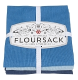 Load image into Gallery viewer, Floursack set/3 Tea Towels -moonlight/blue/indigo

